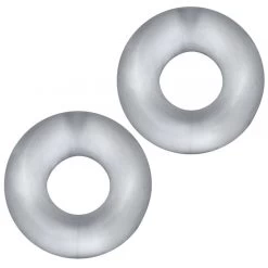 Lot De 2 Cockrings Silicone STIFFY Bulge Transparents