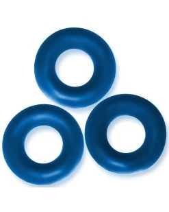 Oxballs Lot De 3 Cockrings Fat Willy Bleus