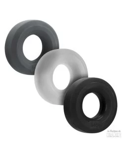 Lot De 3 Cockrings Huj Dark