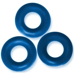 Lot De 3 Cockrings Oxballs FAT WILLY Bleus