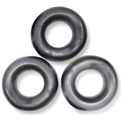 Lot De 3 Cockrings Oxballs FAT WILLY Gris