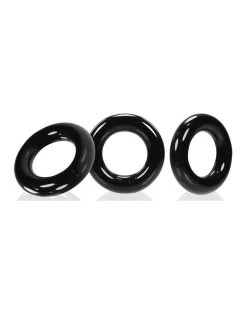 Oxballs Lot De 3 Cockrings Willy Rings Noir