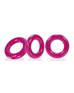 Oxballs Lot De 3 Cockrings Willy Rings Rose