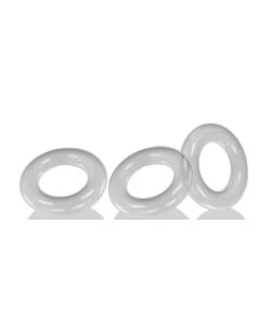 Oxballs Lot De 3 Cockrings Willy Rings Transparents