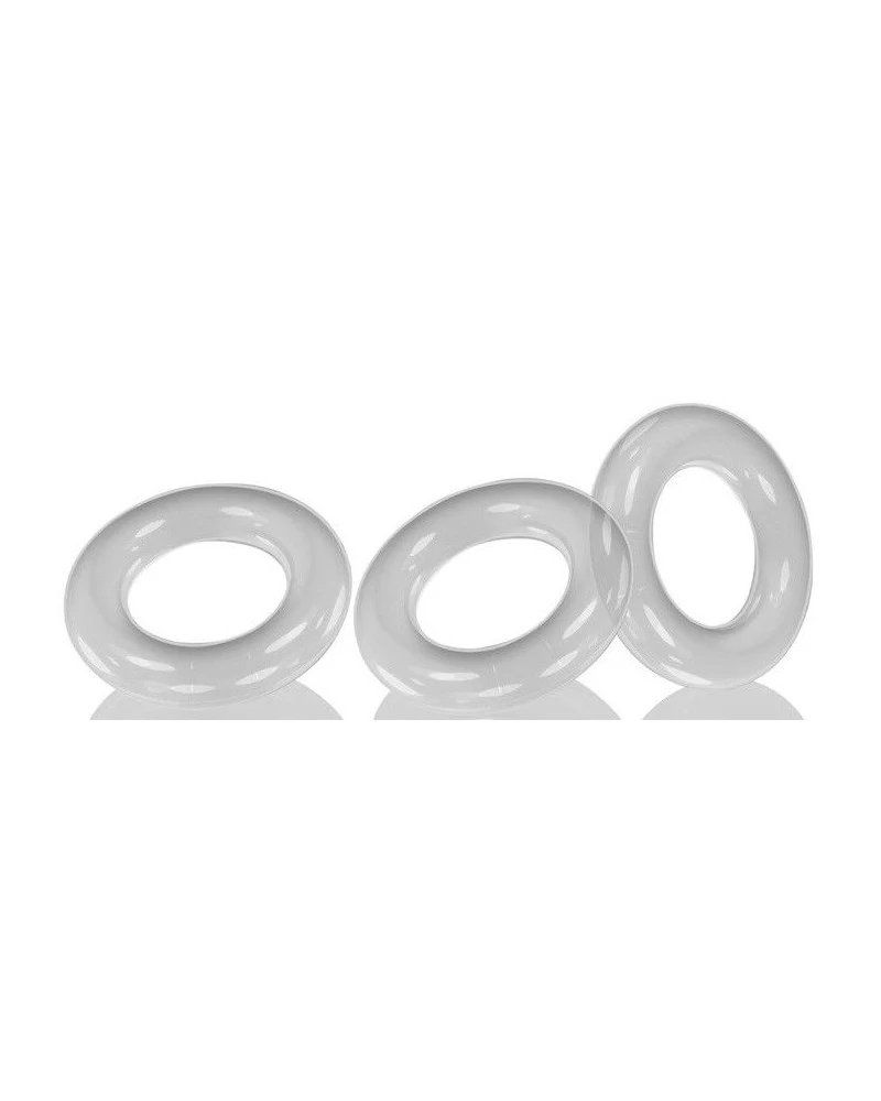 Oxballs Lot De 3 Cockrings Willy Rings Transparents