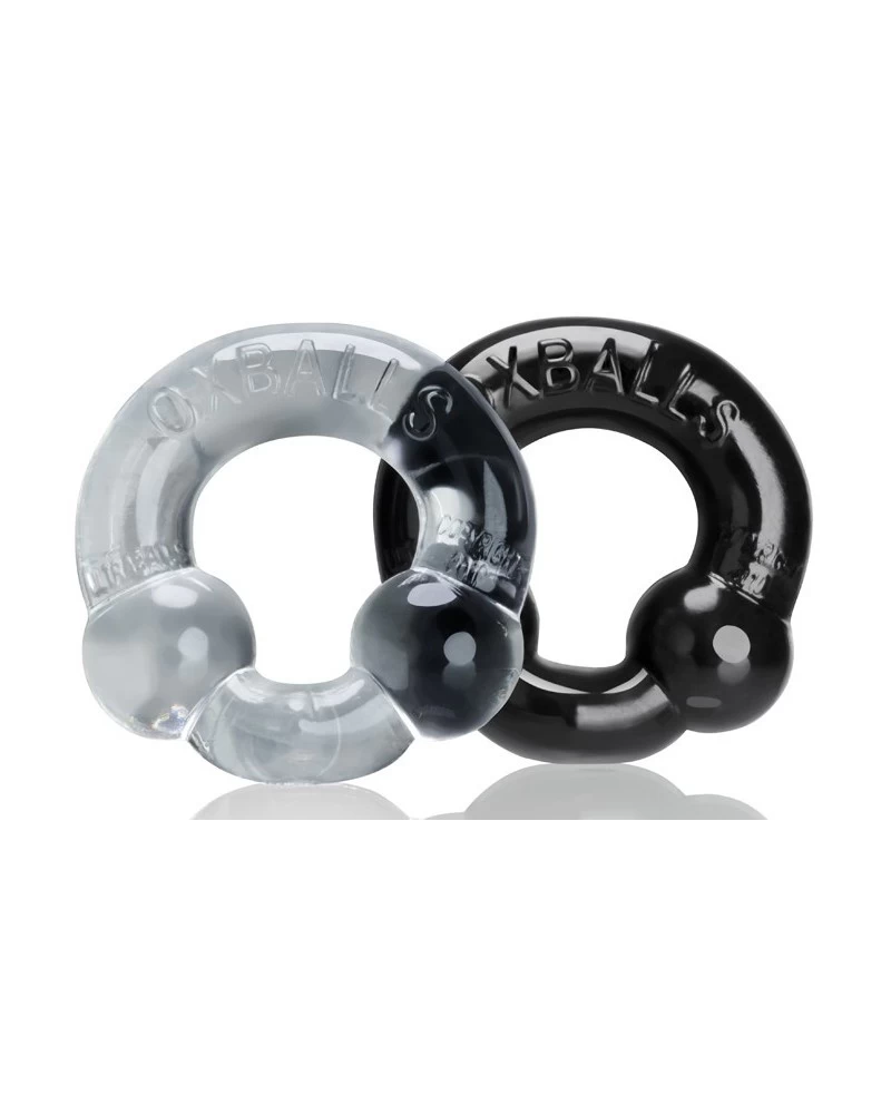 Pack Cockrings Ultraballs Oxballs Clear-Noir