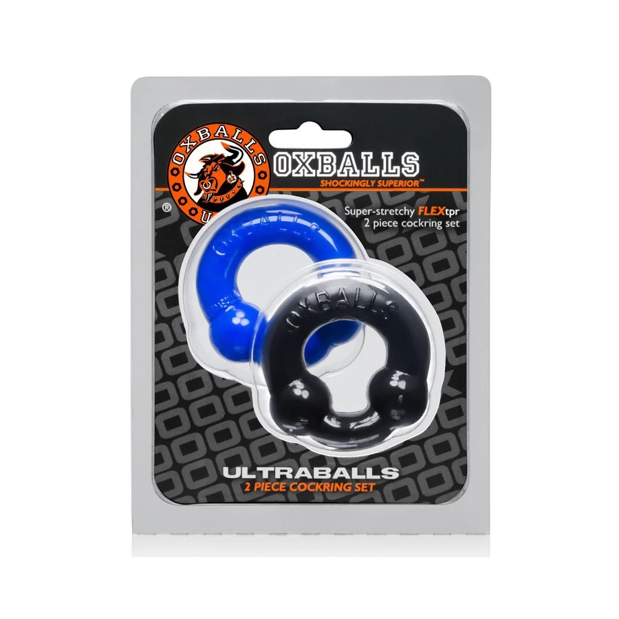 Pack Cockrings Ultraballs Oxballs Noir-Bleu – Image 2