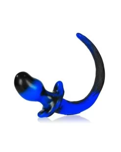Oxballs Plug Queue De Chien Swirl 8.5 X 5 Cm Bleu