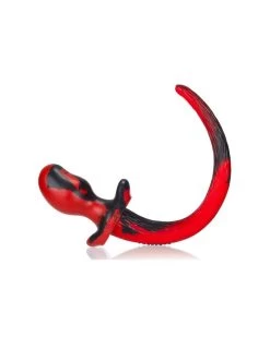 Oxballs Plug Queue Puppy Tail Bulldog 11.5 X 6 Cm Rouge