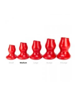 Oxballs Plug Tunnel Pig-Hole Rouge Medium - 8 X 5.5 Cm